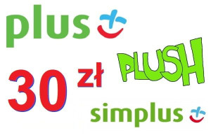 Doładowanie Plus 30zł Plush GSM Kod