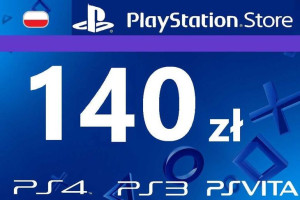 Playstation 140zł Store do PSN PS3, PS4, PS5, PSP