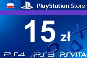 Playstation 15zł Store do PSN PS3, PS4, PS5, PSP