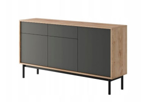 komoda BLACK 154cm, drewno