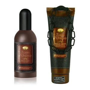 Zestaw Tesori d'Oriente Legno di Guajaco - żel pod prysznic, perfumy