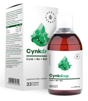Cynkdrop Cynk Z Wit B6 B12 500 Ml Aura
