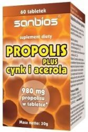 Sanbios Propolis Plus Cynk I Acerola 60 Tabl