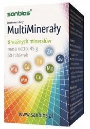 Sanbios Multiminerały 60 Tabl Minerały
