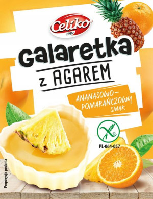 Galaretka Z Agarem Ananas Pomarańcza Bezglutenowa