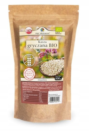 Kasza Gryczana Niepalona Bio 800 G Pięć Przemian