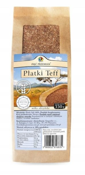 Płatki Teff Miłka Abisyńska 350g Bezglutenowe