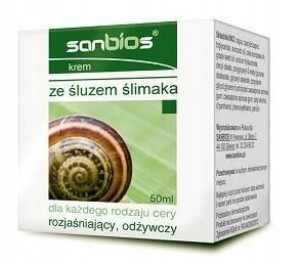 Sanbios Krem Ze Śluzem Ślimaka Rozjaśniający