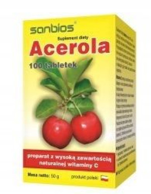 Sanbios Acerola Witamina C 100 Tabl