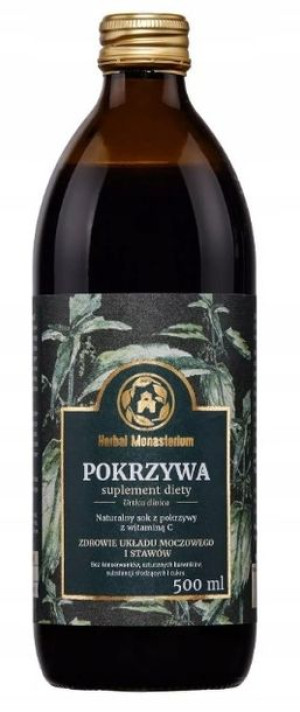 Sok Z Pokrzywy 100% Z Witaminą C 500 Ml Herbal