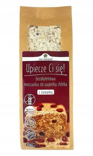 Mieszanka Chleba Bezglutenowego Z Żurawiną 500g