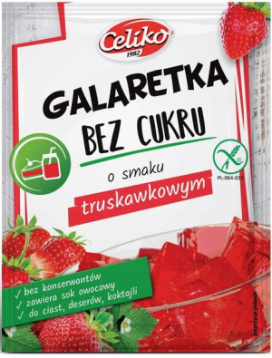 Galaretka Truskawkowa Bez Cukru Bezglutenowa Natur