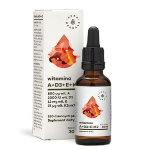 AURA HERBALS A + D3 + E + K2MK7 30ml | ADEK krople