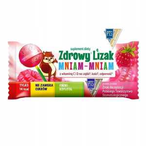 Zdrowy Lizak Mniam Z Ksylitolem I Stewią Malina