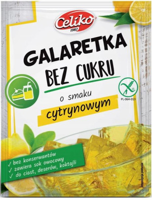 Galaretka Cytrynowa Bez Cukru Bezglutenowa Natura