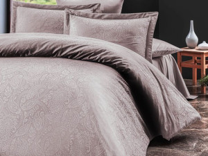 Pościel satyna bawełniana(P) SAL LIGHT LILA/160x200 LUXURY PREMIUM