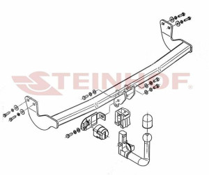 Hak holowniczy Steinhof  Citroen C3 II 2009-2016