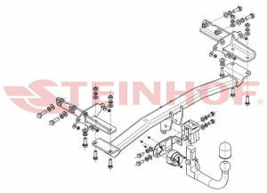 Hak holowniczy Steinhof  FIAT 500X 2014-2017