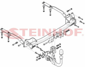 Hak holowniczy Steinhof  Honda Jazz IV 2015-