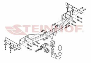 Hak holowniczy Steinhof  Opel Meriva 2010-2017