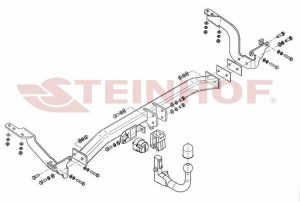 Hak holowniczy Steinhof  Peugeot 5008 I 2009-2017