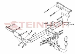 Hak holowniczy Steinhof Subaru Trezia 2011-