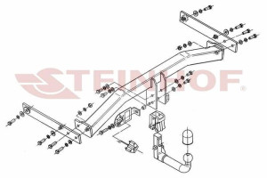 Hak holowniczy Steinhof  VW Tiguan 2007-2015