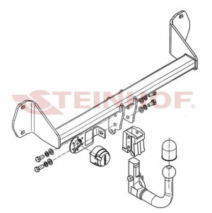 Hak holowniczy Steinhof  BMW seria 1 F20 2011-2014