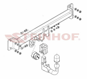 Hak holowniczy Steinhof  BMW X3 E83 2004-2010