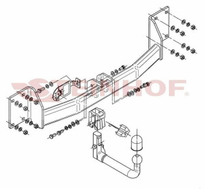 Hak holowniczy Steinhof BMW X6 E71 2008-2014