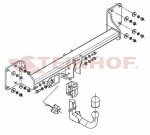 Hak holowniczy Steinhof  BMW X6 F16 2014-
