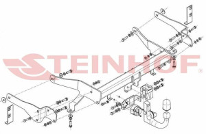 Hak holowniczy Steinhof  Chevrolet Captiva 2013-