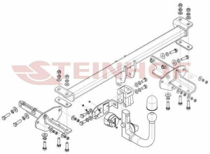 Hak holowniczy Steinhof  Fiat Tipo HB 2016-