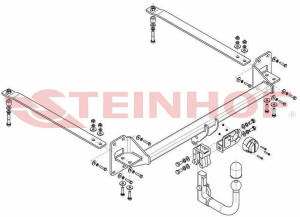 Hak holowniczy Steinhof  Honda Civic Sedan 2017-