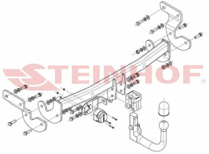 Hak holowniczy Steinhof  Hyundai i40 Sedan 2011-