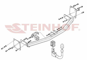 Hak holowniczy Steinhof  Kia Rio III 2011-2017