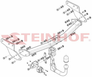 Hak holowniczy Steinhof  Mazda CX-9 2012-2015