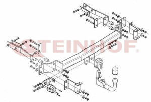 Hak holowniczy Mercedes E klasa S211 2003-2009
