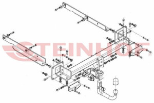 Hak holowniczy Steinhof  Mercedes GL X166 2012-