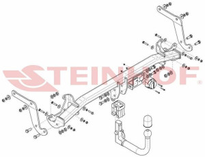 Hak holowniczy Steinhof Peugeot 5008 II 2017-