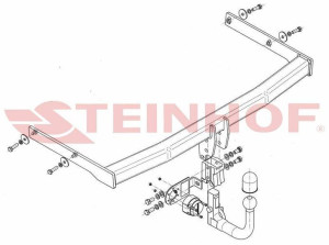 Hak holowniczy Steinhof  VW Touran I 2003-2015