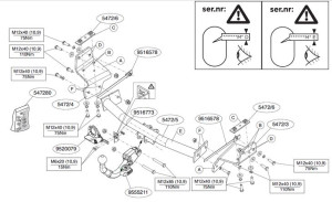 Hak holowniczy Fiat Freemont 2011-2016 / Dodge Journey 2008-