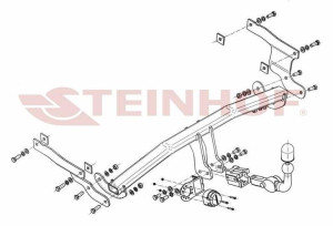 Hak holowniczy Steinhof Mazda 3 HB 2013-