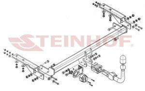 Hak holowniczy Steinhof Peugeot 308 2011-2013