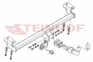 Hak holowniczy Steinhof Toyota RAV4 II 2000-2006