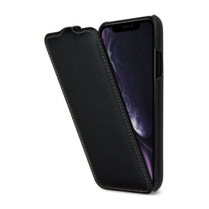 BAROON Slim Flip Black Classic etui do iPhone XR
