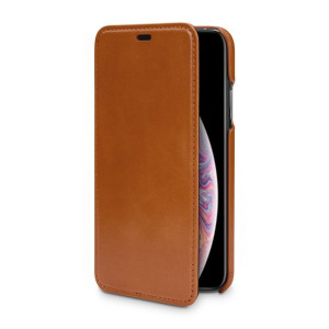 Etui Baroon 100% skórzane z klapką do iPhone XS