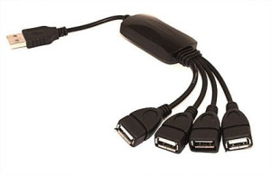 Rozgałęziacz Gniazda Usb Hub 4 Porty 480mbps.