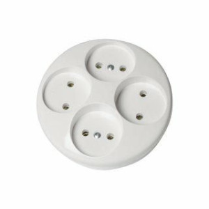 Rozgałęźnik elektryczny, 4x2,5A, białyR-40