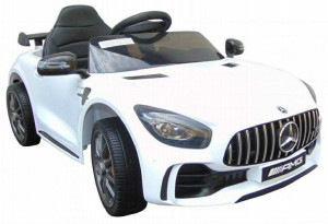 Samochodzik Autko Mercedes GTR białyna akumulator